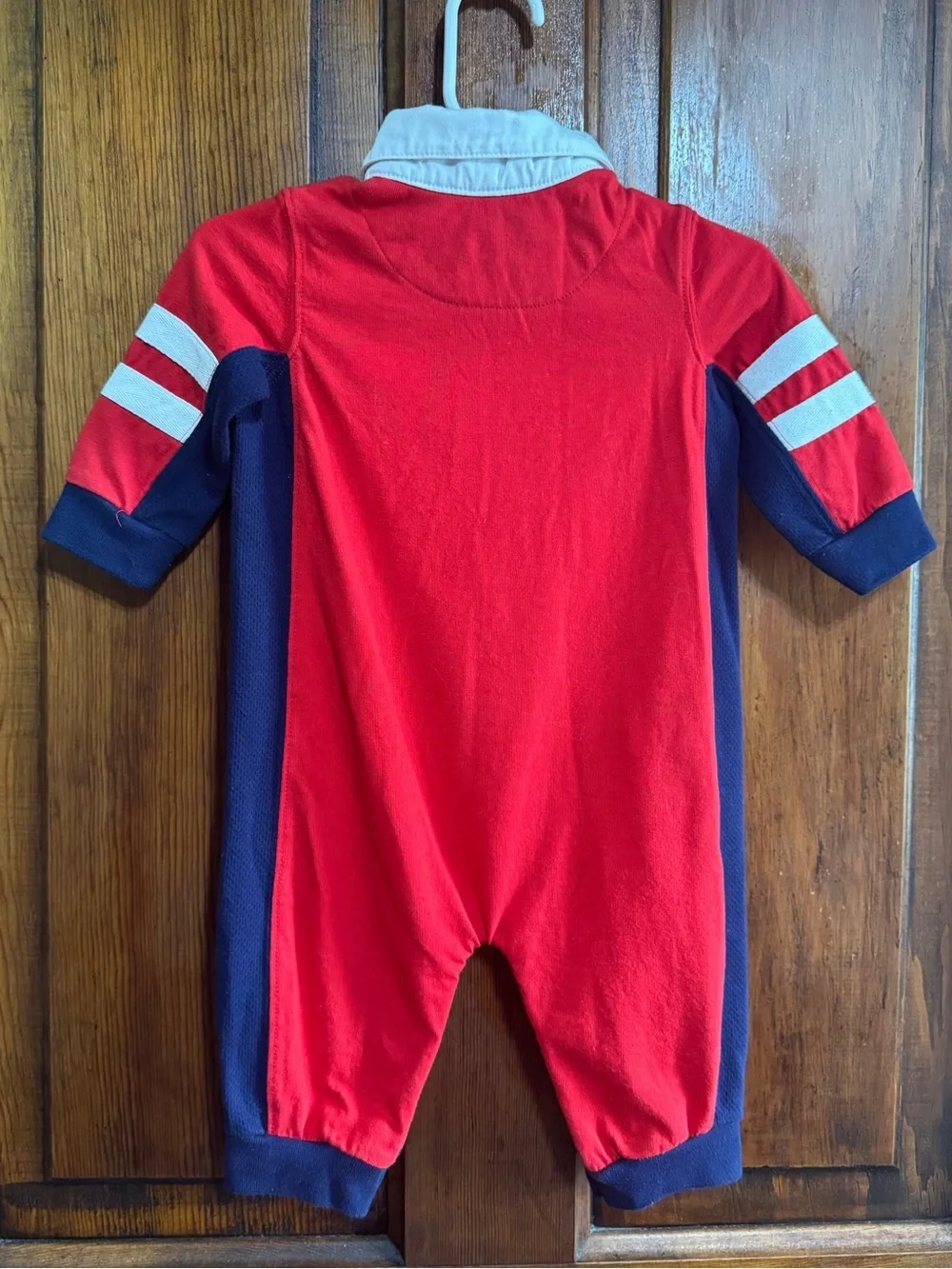 Vintage 90s/Y2K Cookie Monster Football Long Sleeve Baby Romper Size 3-6 Months